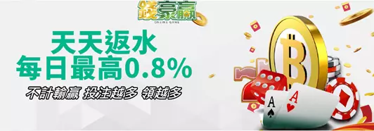 【2024台灣娛樂城返水最高平台推薦】業界最高皇家娛樂城退水高達0.9%